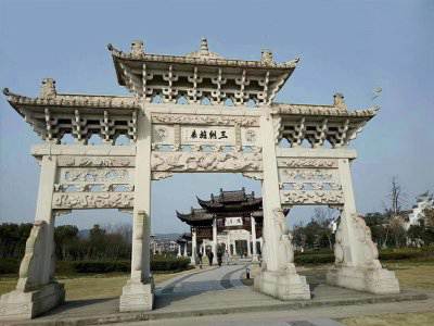 石雕欄桿、石拱橋、石欄桿