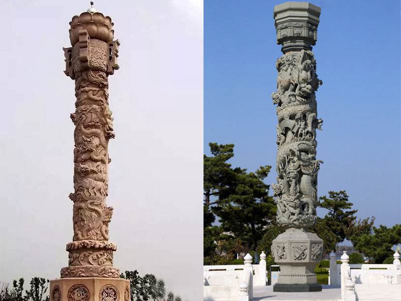 石雕盤龍柱