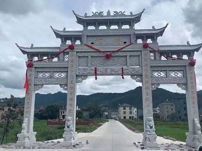 石雕欄桿、石拱橋、石欄桿