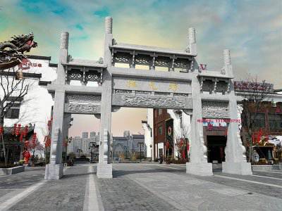 石雕欄桿、石拱橋、石欄桿