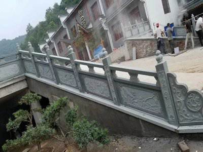 石雕欄桿、石拱橋、石欄桿