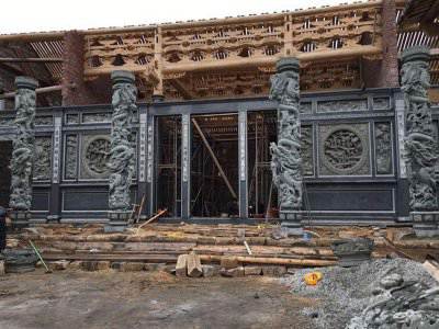 石雕欄桿、石拱橋、石欄桿