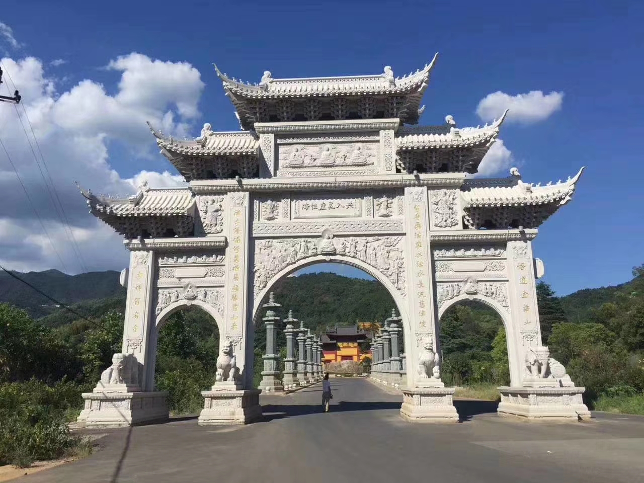 石雕欄桿、石拱橋、石欄桿