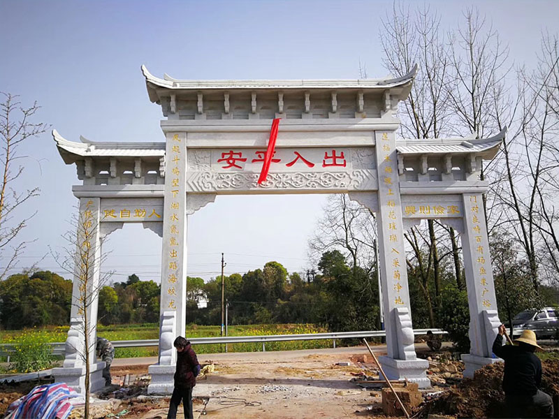 石雕欄桿、石拱橋、石欄桿